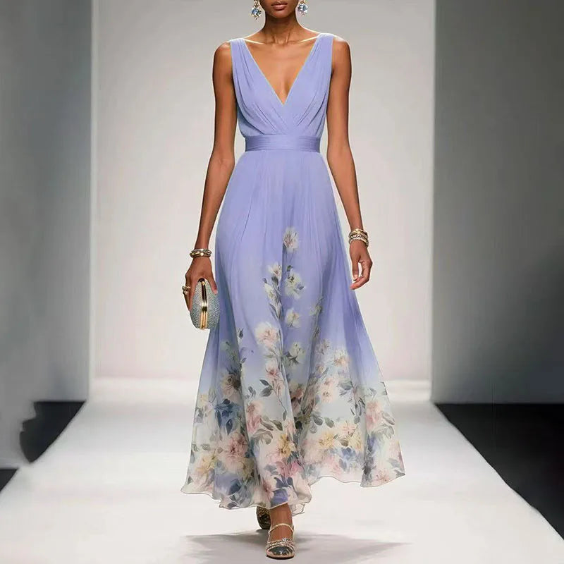 Diana | Flowing Floral Maxi Dress
