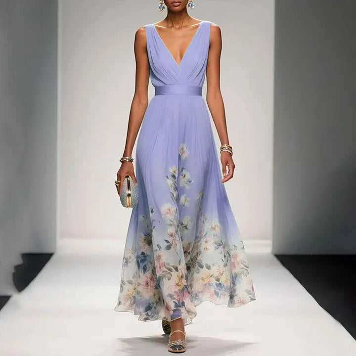 Diana | Flowing Floral Maxi Dress