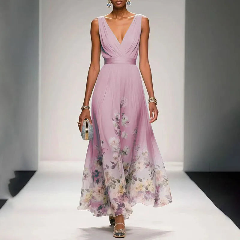 Diana | Flowing Floral Maxi Dress
