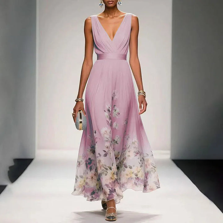 Diana | Flowing Floral Maxi Dress