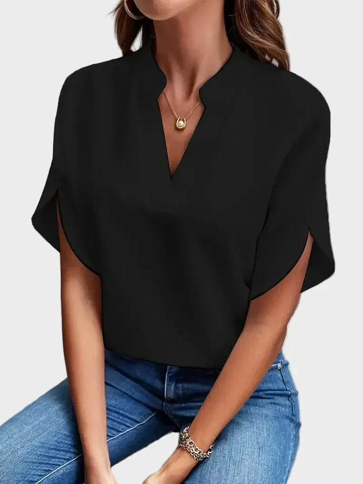 W&N™ | Stylish V-Neck Flowing Blouse
