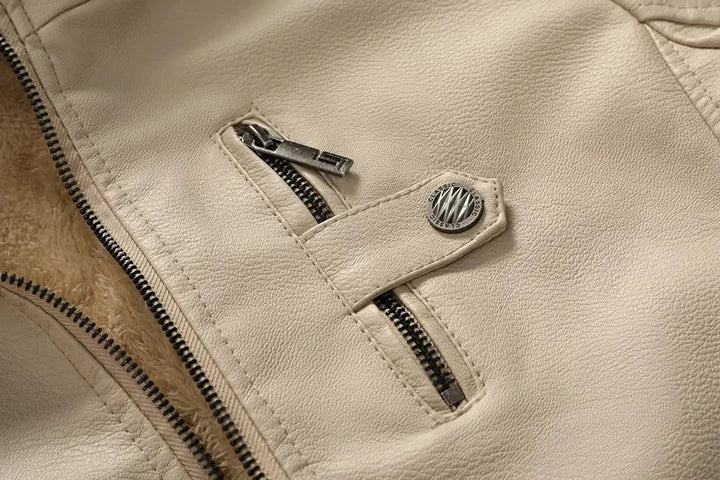 David – Hooded Leather Jacket