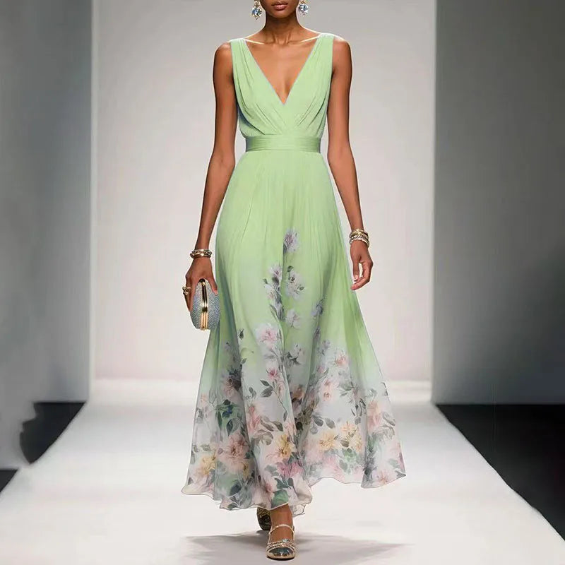 Diana | Flowing Floral Maxi Dress