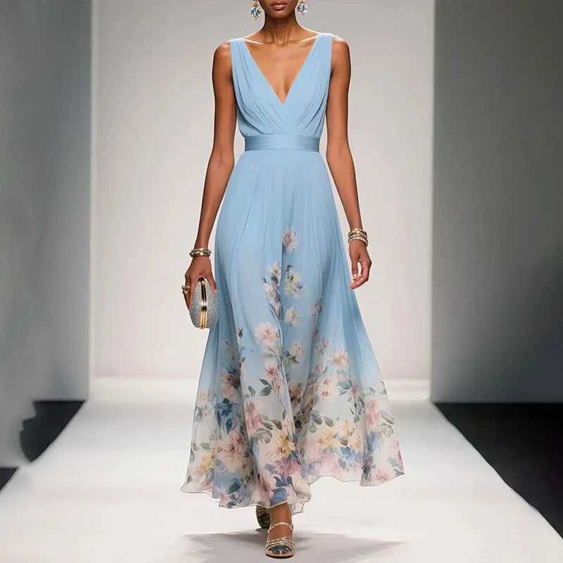 Diana | Flowing Floral Maxi Dress