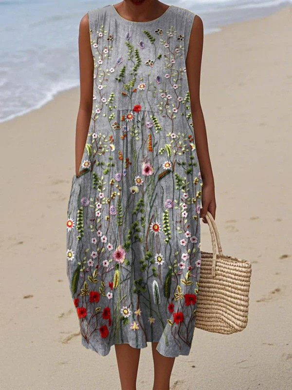 Cindy | Wildflower Midi Dress