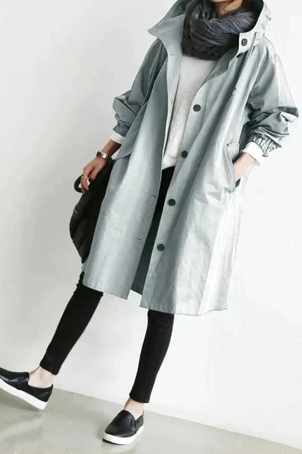 Dottie – Oversized Waterproof Trench Coat