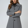Rosalie – Fit and Flare Button-Front Coat