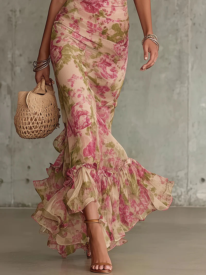 Molly | Vintage Puff Sleeve Maxi Dress