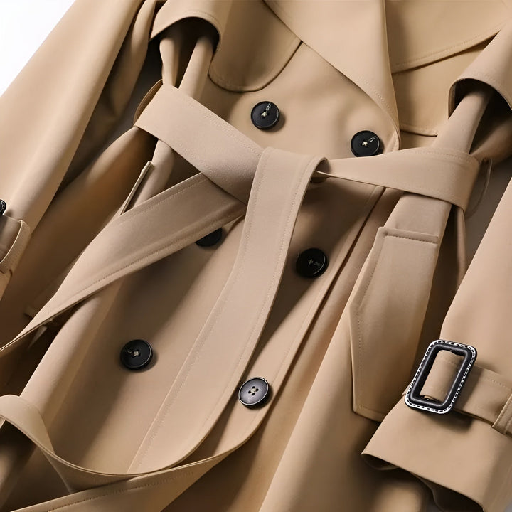 Carmina – Elegant Belted Trench Coat
