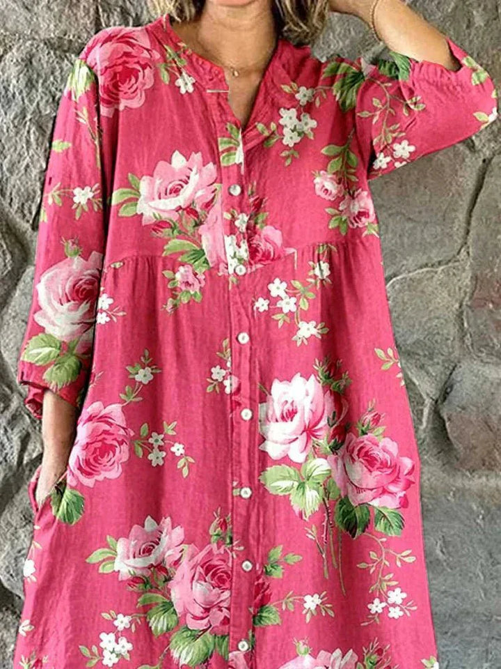 Serena | Art Floral Dress