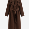 Caith – Elegant Belted Long Coat