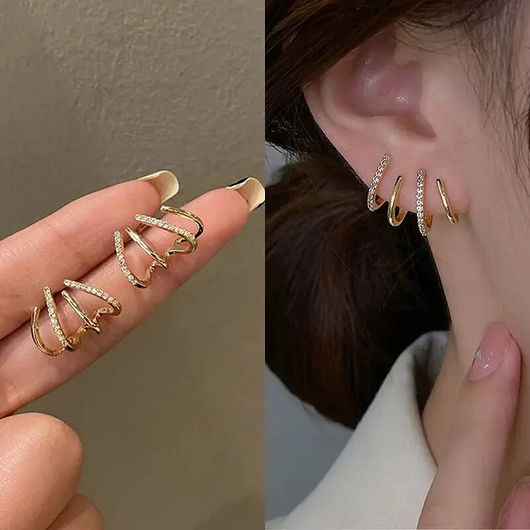 Zabby | Spiral Ear Cuff Earrings