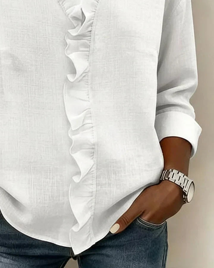 Ava | Elegant Ruffle Blouse