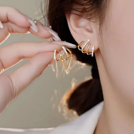Zabby | Spiral Ear Cuff Earrings