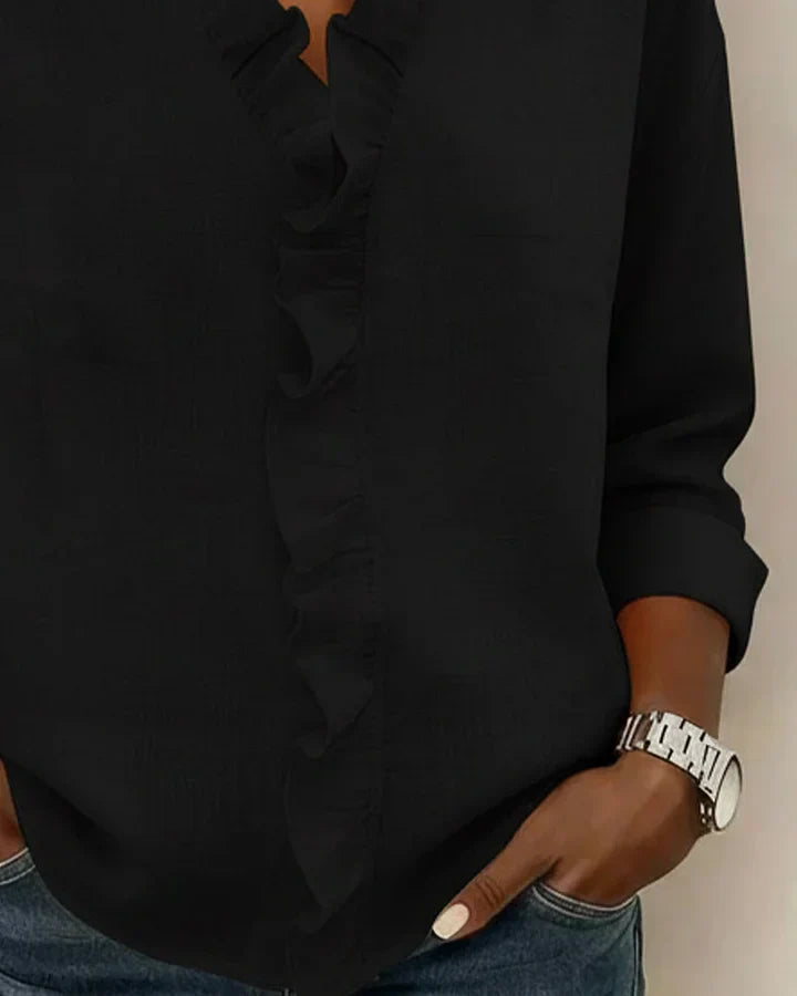 Ava | Elegant Ruffle Blouse