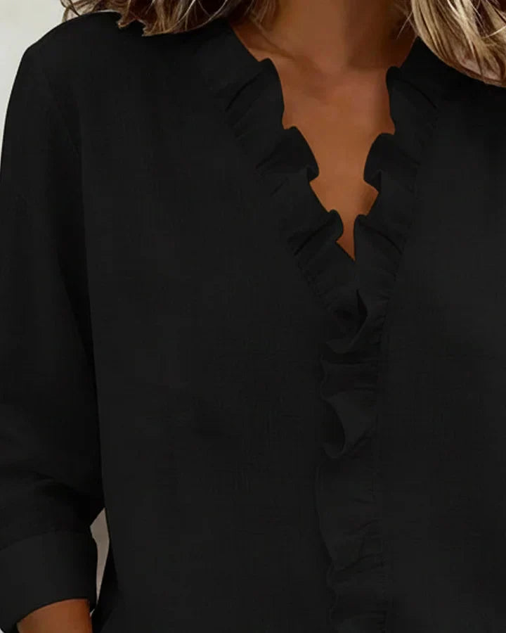 Ava | Elegant Ruffle Blouse