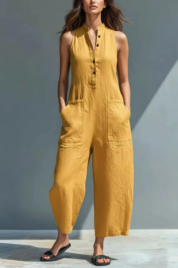 Cheryl | Elegant Linen Jumpsuit