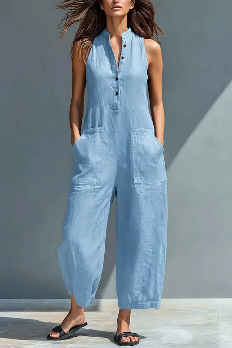 Cheryl | Elegant Linen Jumpsuit