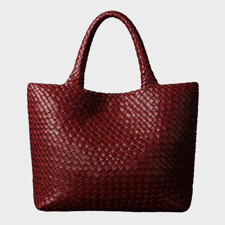 Scarlett | Woven Leather Tote