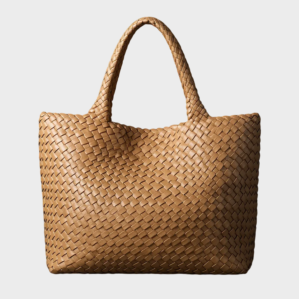Scarlett | Woven Leather Tote