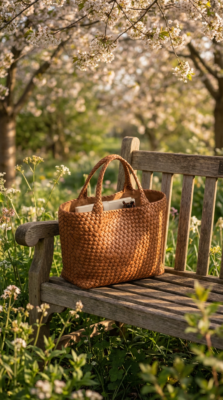 Scarlett | Woven Leather Tote