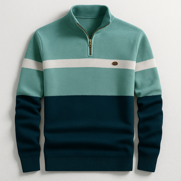 James | Heritage Quarter-Zip Sweater