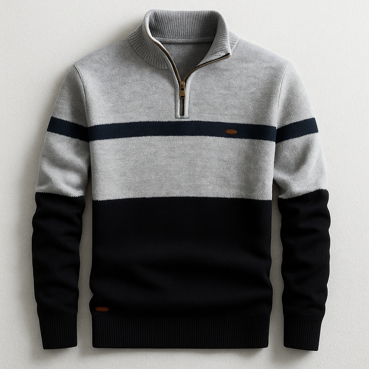James | Heritage Quarter-Zip Sweater