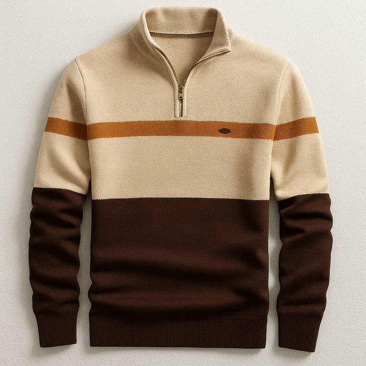 James | Heritage Quarter-Zip Sweater