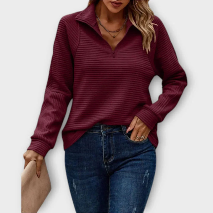 Olivia | Quarter-Zip Sweater